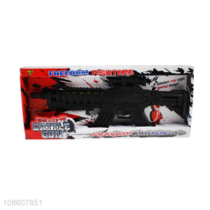 New product plastic simulation machine gun toys for kids age 3+