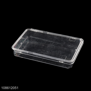 Wholesale clear plastic storage organizer bin for tool parts nail tools
