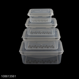 Wholesale eco-friendly plastic food storage box for fridge food storage