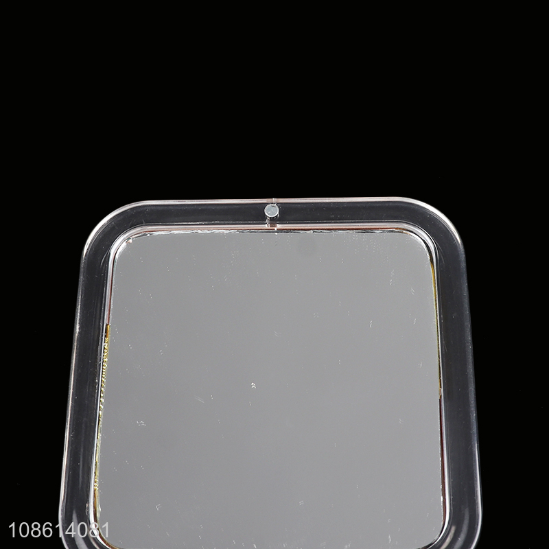 Factory supply foldable double-sided makeup mirror pocket mirror