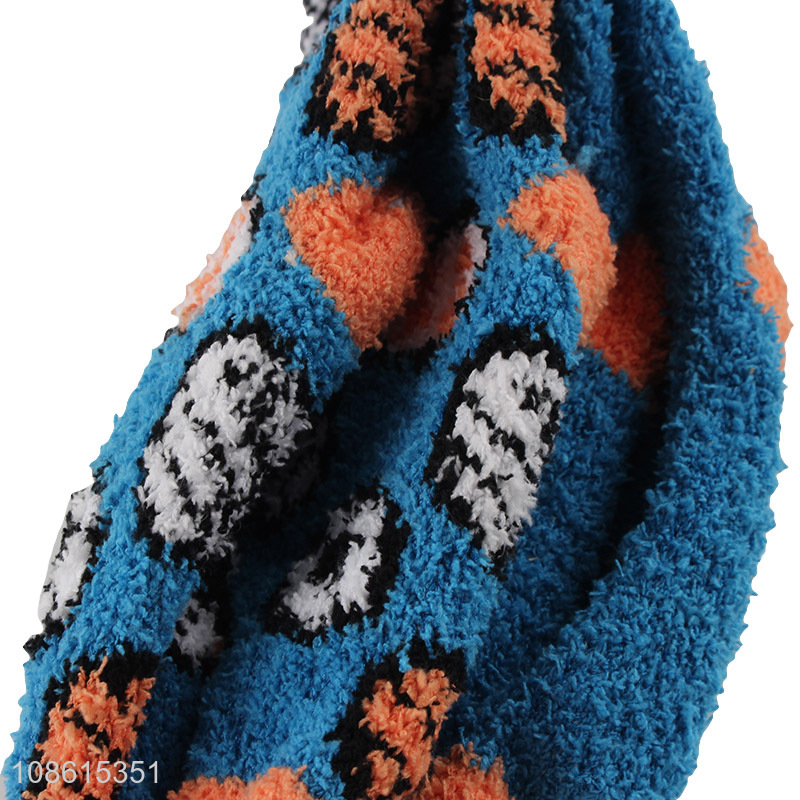Latest products girls fleece half socks winter warm socks