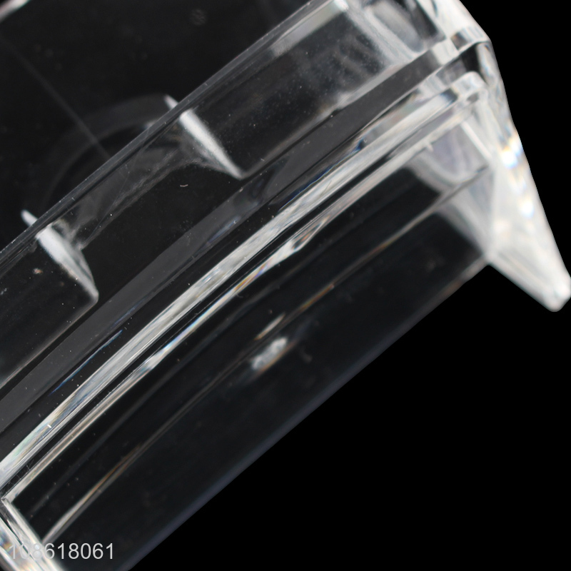 Factory supply transparent acrylic cosmetic organizer jewelry box
