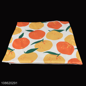 Yiwu market fruit pattern cushion cover pillow cover for sale