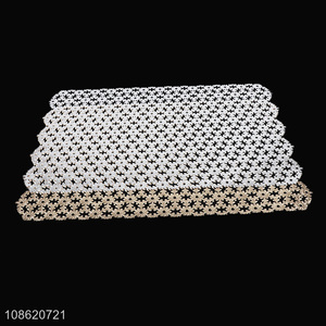 New product heat insulation hollow placemat pvc dining table mat