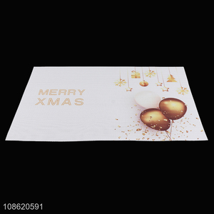 Good price woven textilene <em>placemat</em> washable Christmas table mat