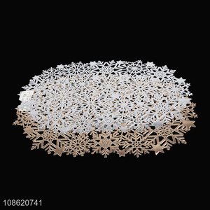 China import hollow pvc <em>placemat</em> durable waterproof dining mat
