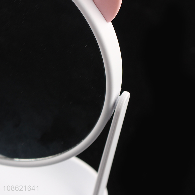 Good quality single-sided rotating desktop vanity makeup mirror