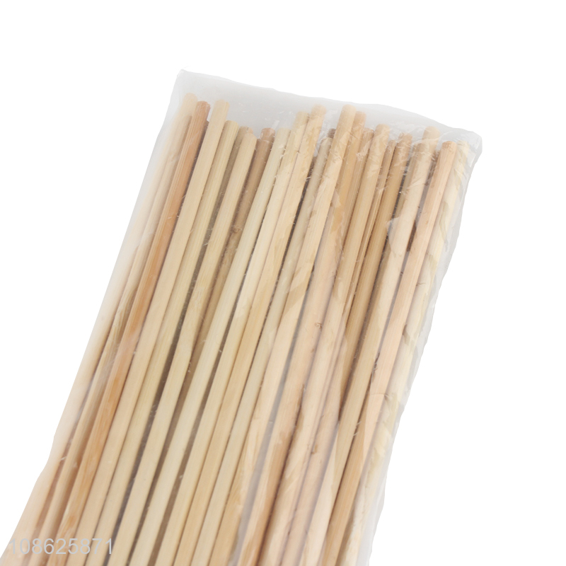 Wholesale 50pcs natural bbq skewers bamboo sticks for barbecue