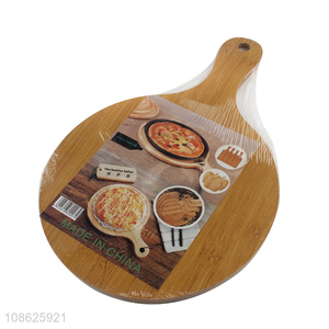 Wholesale wooden pizza serving board wooden cutting board with handle
