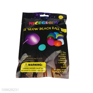 Good quality 12 inch glow beach ball light up party favors
