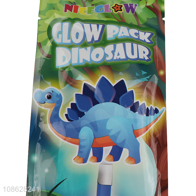 Wholesale 8 inch glow dinosaur glow in the dark animal toy