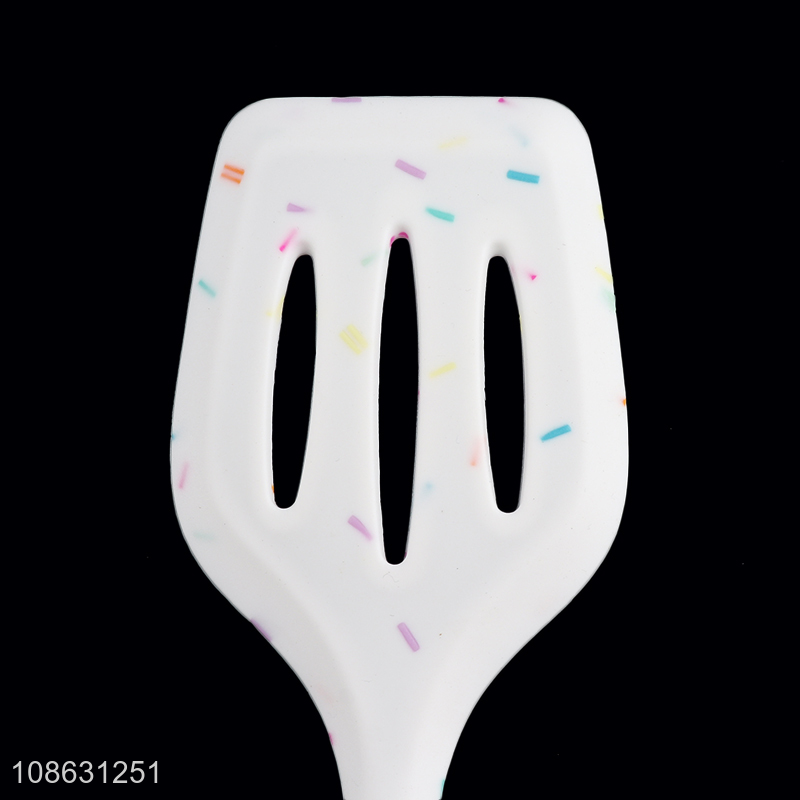 Wholesale food grade heat resistant non-stick silicone slotted spatula