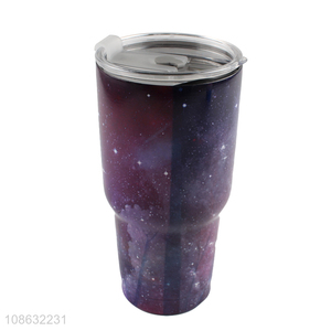 New product stainless steel starry auto mug vacuum thermal cup