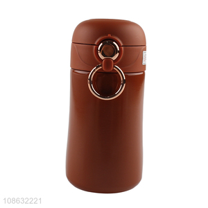 High quality portable vacuum thermal mug insulated bottle with straw