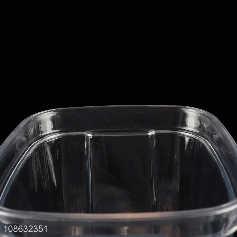 Good quality 2000ml clear plastic airtight food storage jars