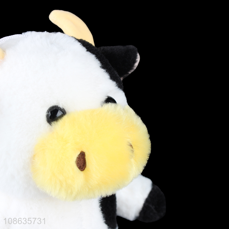 High quality soft stuffed animal doll cute cow plush toy
