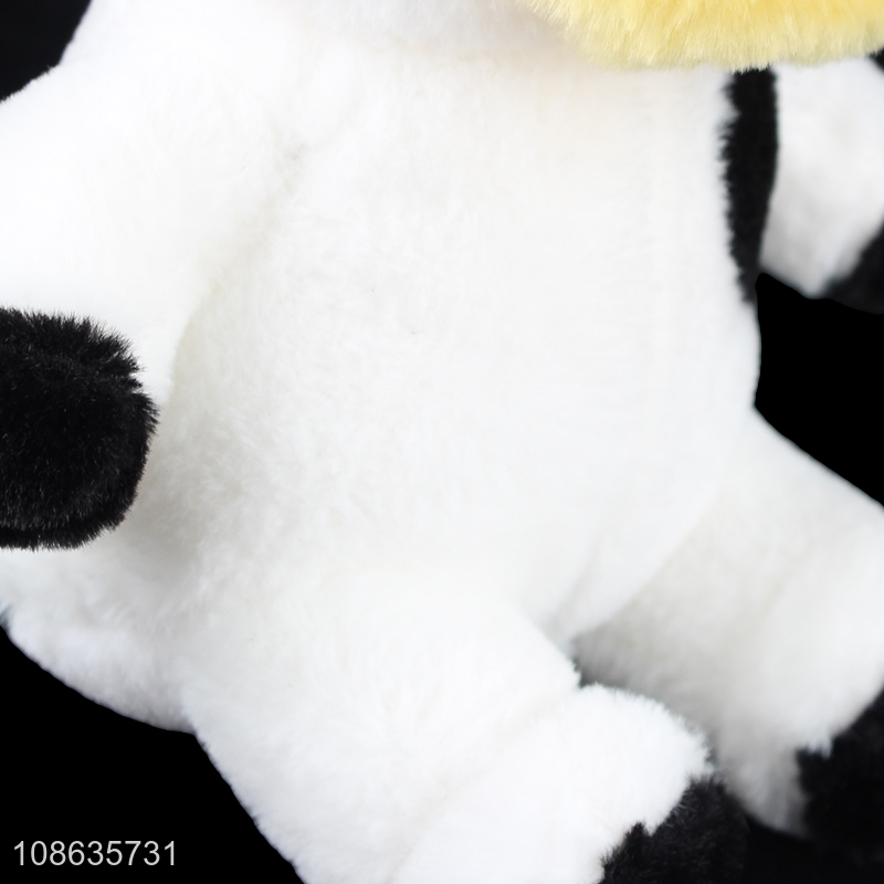 High quality soft stuffed animal doll cute cow plush toy