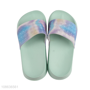 Popular products non-slip pvc kids home slippers for sale