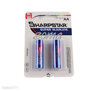 Good selling 2pcs NO.5 super alkaline batteries wholesale