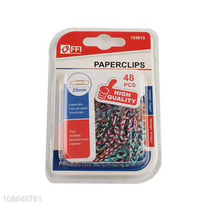 Online wholesale 48pcs office bindling supplies paperclips