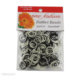 Hot selling 300pcs elastic rubber bands mini hair ring wholesale