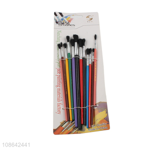 Good selling 12pcs painting tool painting brush wholesale