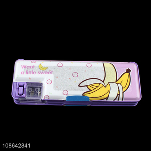 Popular product cartoon plastic stationery case pencil box