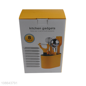 Yiwu factory yellow 8pcs kitchen gadget set for household