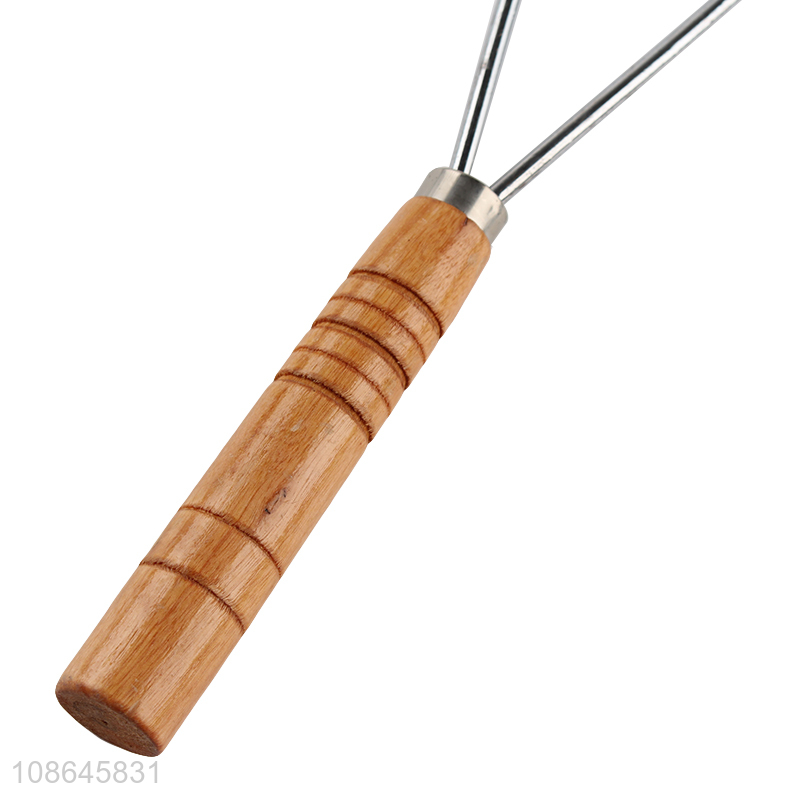 Wholesale nonstick nylon murphy press potato masher with wooden handle