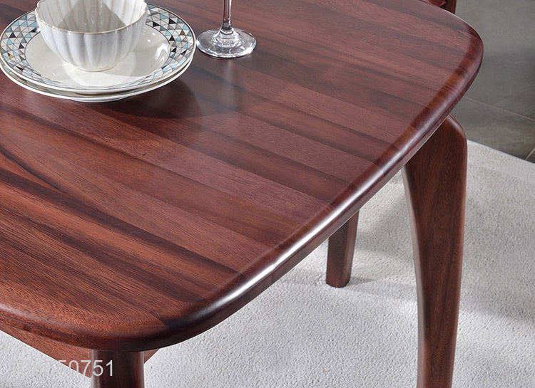 Top sale modern style solid wood rectangle dining table for home