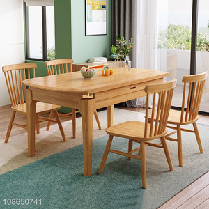 Factory supply home foldable dining table and chair set for living room