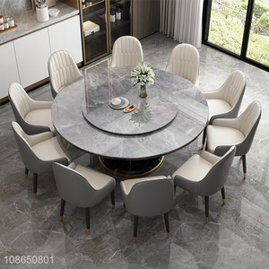 Factory price round modern style dining table for home furniture