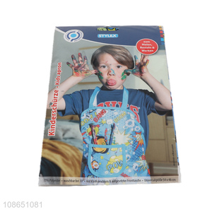 Good selling printed children kids apron for painting