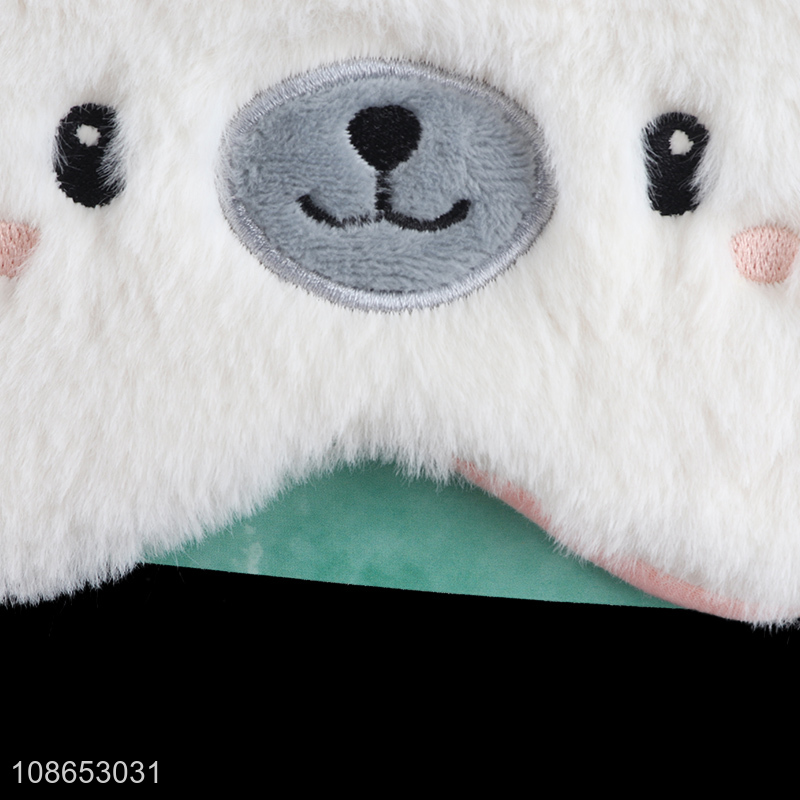 High quality cute cartoon animal plush sleeping eye mask wholesale