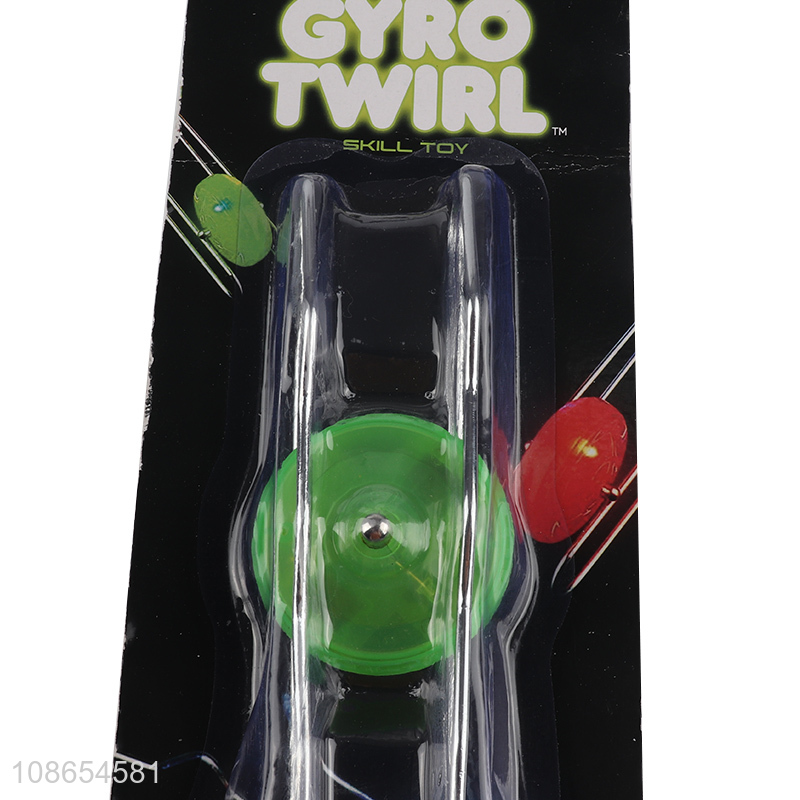 Yiwu market flashing light up magnetic gyro toys for children