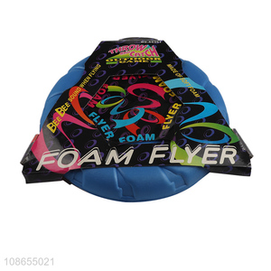 Best selling round outdoor sports game foam flyer toys