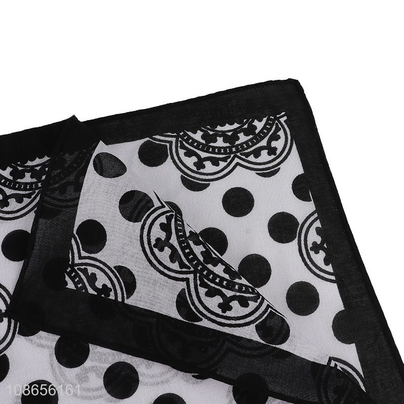Latest products fashion ladies decorative bandana kerchief for sale