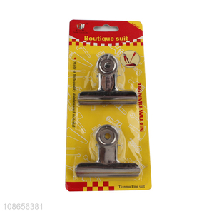 Best selling stainless steel 2pcs file clips stationery clips wholesale