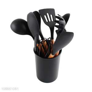 Wholesale 12pcs bpa free heat resistant silicone kitchen utensils set