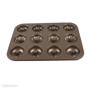 High quality 12-hole non-stick carbon steel baking pan muffin mold