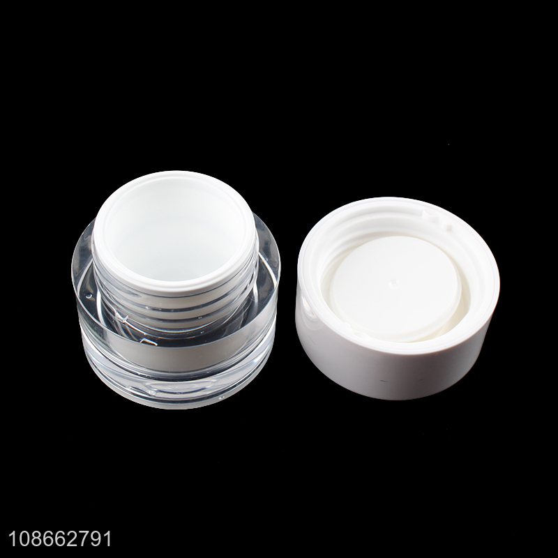 Wholesale 30g acrylic vacuum face cream bottle makeup bottle for travel
