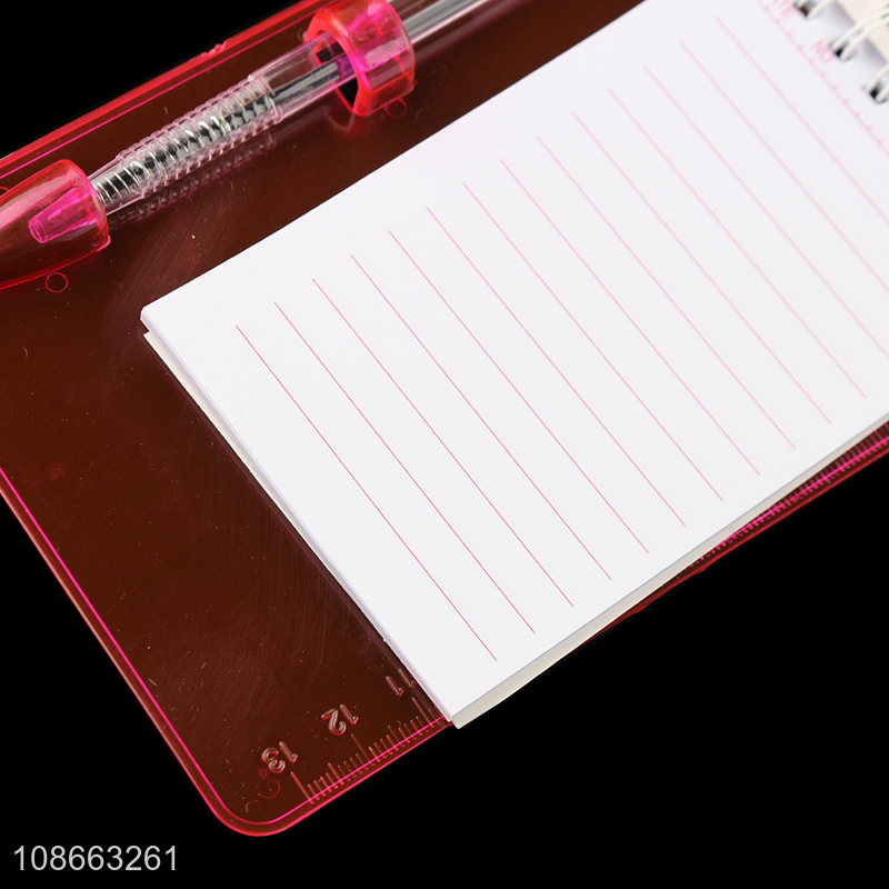 Wholesale portable writing board with spiral notebook and ball-point pen