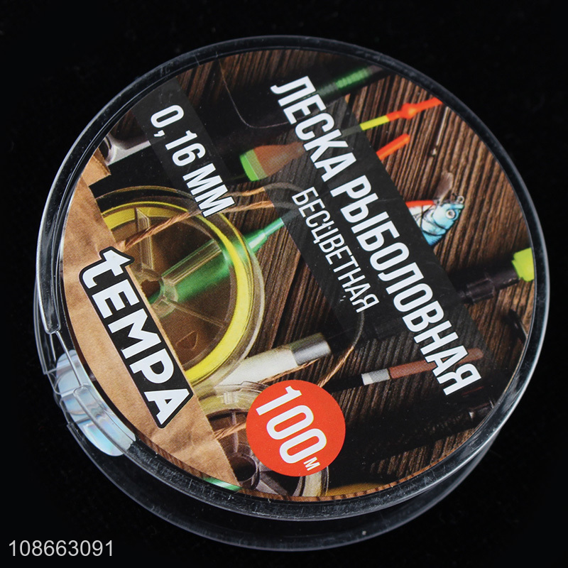 Wholesale 0.16mm*100m strong clear nylon fishing line nylon fishing wire