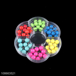 Good quality office colored head pin pushpins for sale