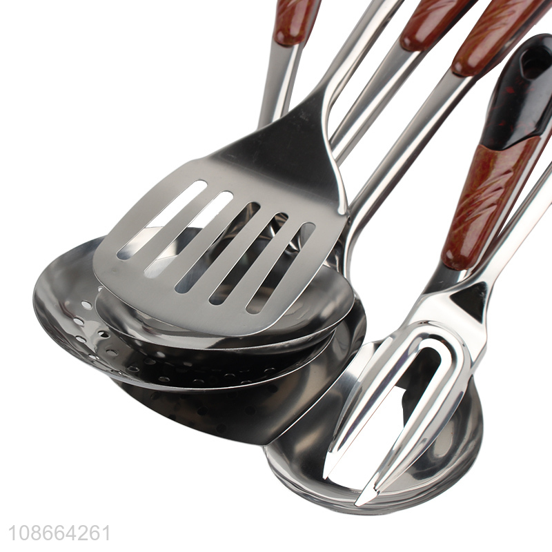 Top sale 7pcs home restaurant stainless steel  kitchen utensils set wholesale