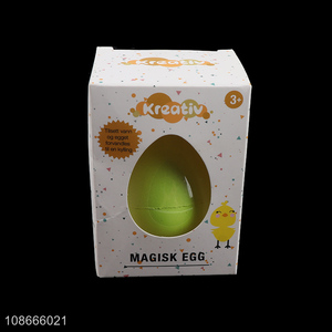 Yiwu market soft magic water growing egg toys sensory play toys