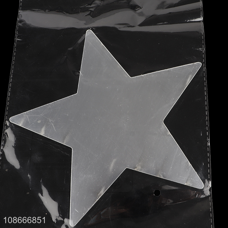 Wholesale acrylic star shaped mirror sticker for living room decor