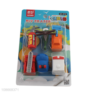 Best sale fire fighting tool eraser set students stationery wholesale