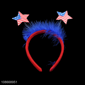 Good Price American Independence Day Hair Hoop Party Favors Patriotic Accessories