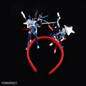 Wholesale American Independence Day Hair Hoop Patriotic Themed Party Headwear